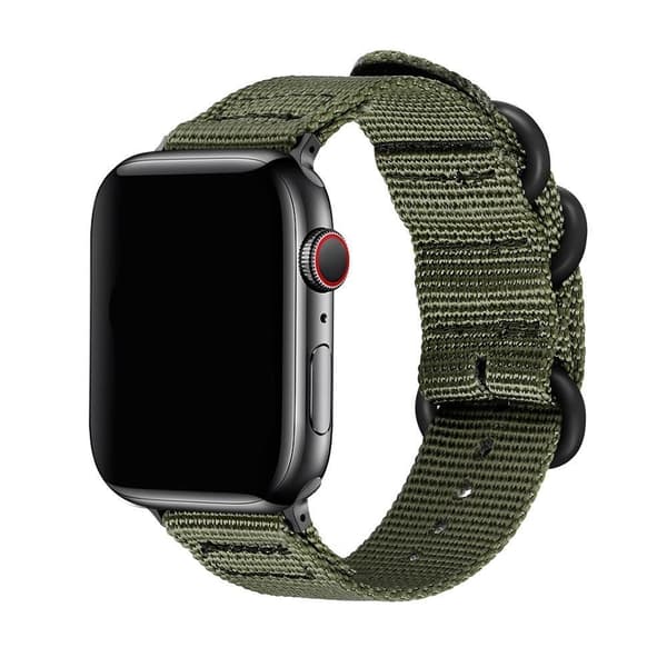 SKALO Nato-ranneke Nylon Apple Watch Series 7-9 45mm