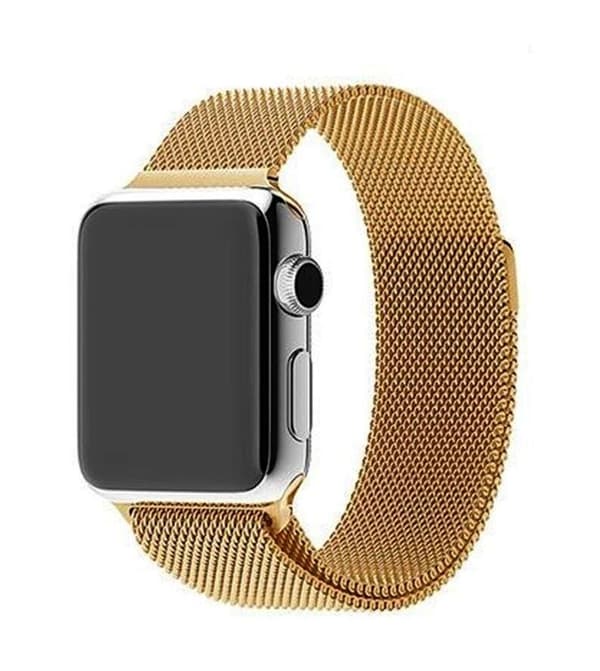 SKALO Milanese Loop Apple Watch Series 10 46mm Guld