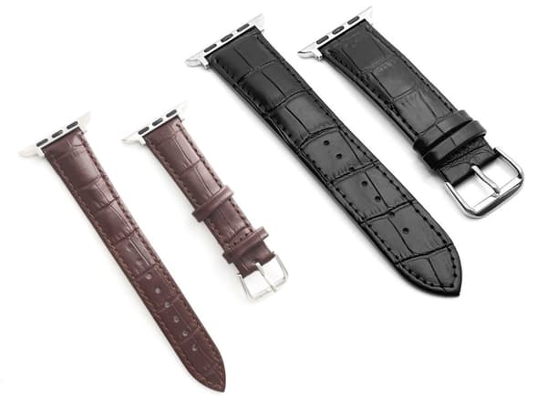 SKALO Läderarmband Krokodilmönster Apple Watch Ultra 2 49mm