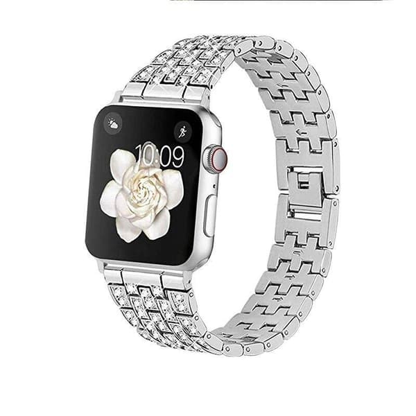 SKALO Teräsranneke Bling Apple Watch Ultra 2 49mm