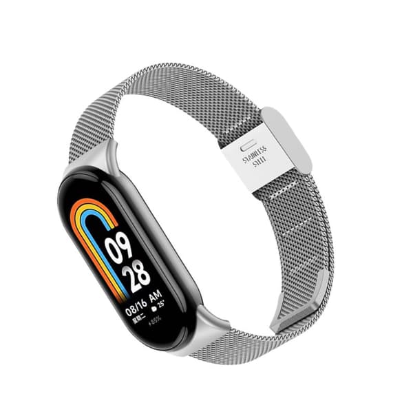 INF Metallinen kellonranneke Xiaomi Mi Band 8/9:lle