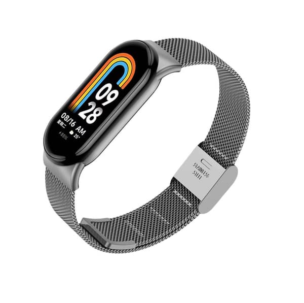 INF Metallinen kellonranneke Xiaomi Mi Band 8/9:lle