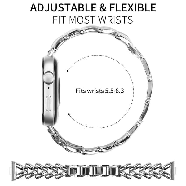 Huawei Fit 3 ruostumattomasta teräksestä valmistettu hihna 0