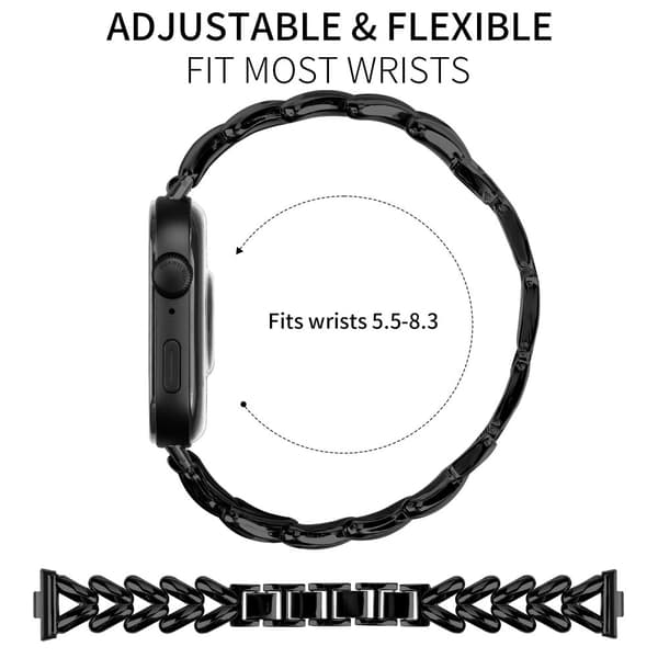 Huawei Fit 3 ruostumattomasta teräksestä valmistettu hihna 0
