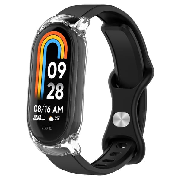 INF Läpinäkyvä, väriä vastaava silikonikellon hihna Xiaomi Mi Bandille Xiaomi Mi Band 8/9 Ceramic Edition