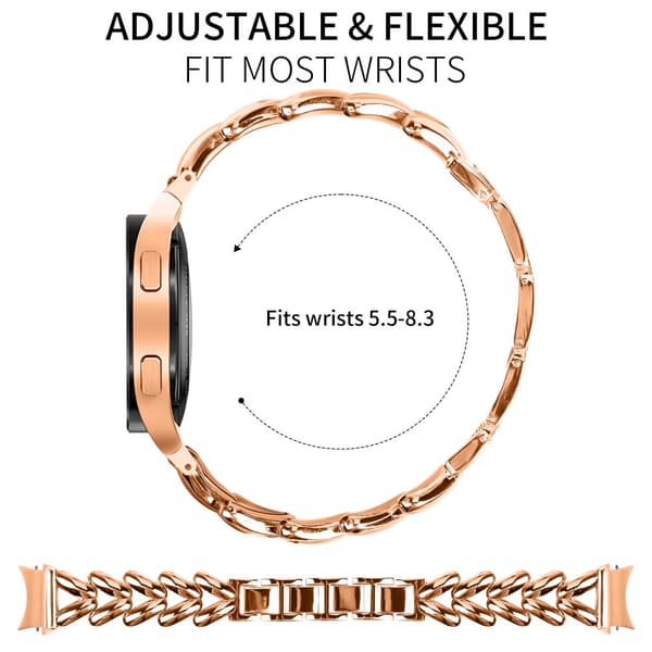 INF Tyylikäs ruostumattomasta teräksestä valmistettu ranneke Samsung Galaxy Watchille 6.5.7 0