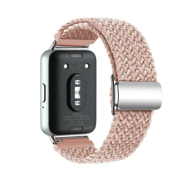 Flettet magnetisk klokkereim Samsung Galaxy Fit 3 - Starlight Pink