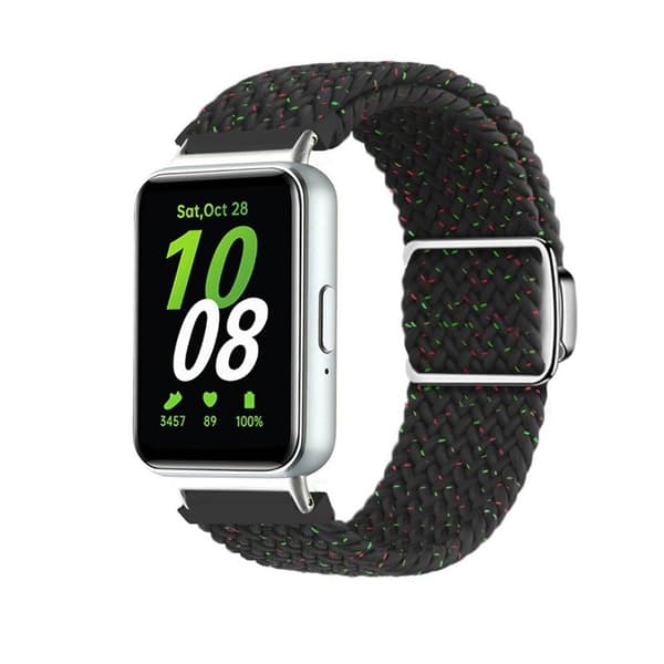 Flätat magnetiskt klockarmband Samsung Galaxy Fit 3 - Starlight Black