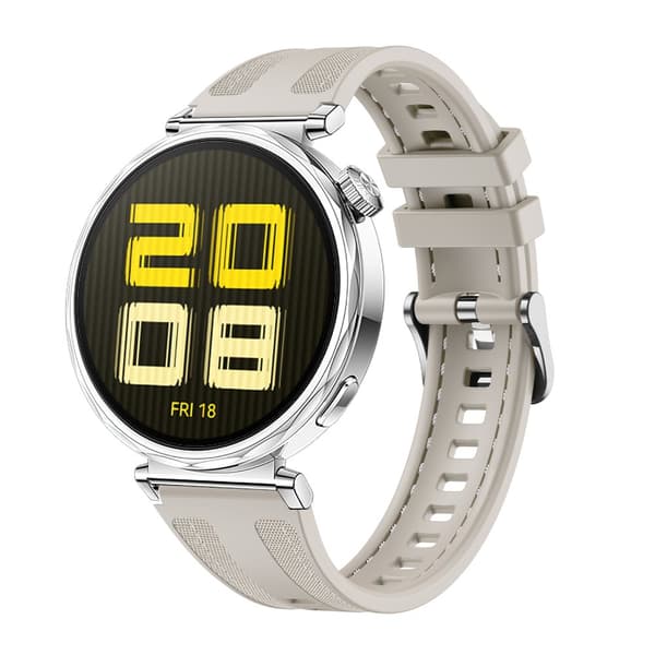 Silikonirannekello Huawei Watch GT5 18MM:lle 0 Valkoinen