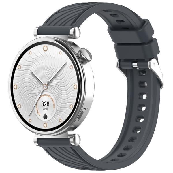 INF Huawei GT5/GT5 Pro klokkerem - teksturert silikonbånd