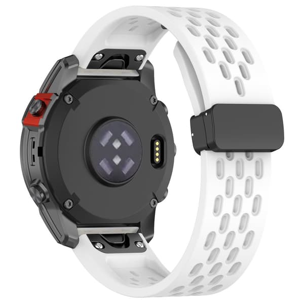 INF Silikoniranneke Garminille 20 mm - Valkoinen