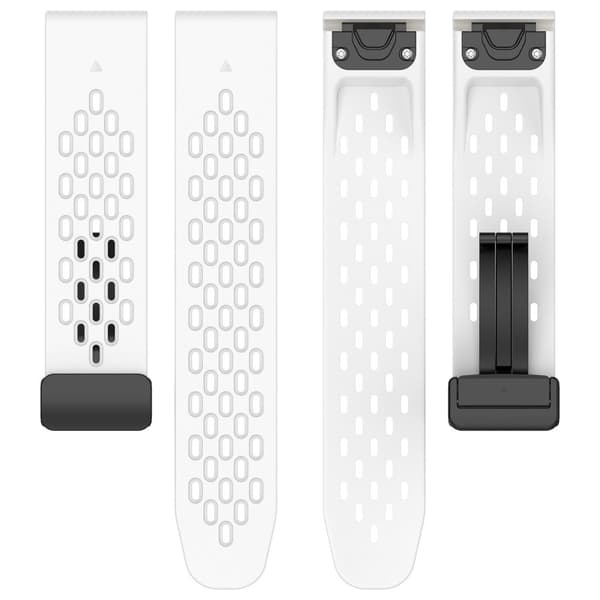INF Garmin-kompatibel 22MM pustende silikonklokkerem - Hvit