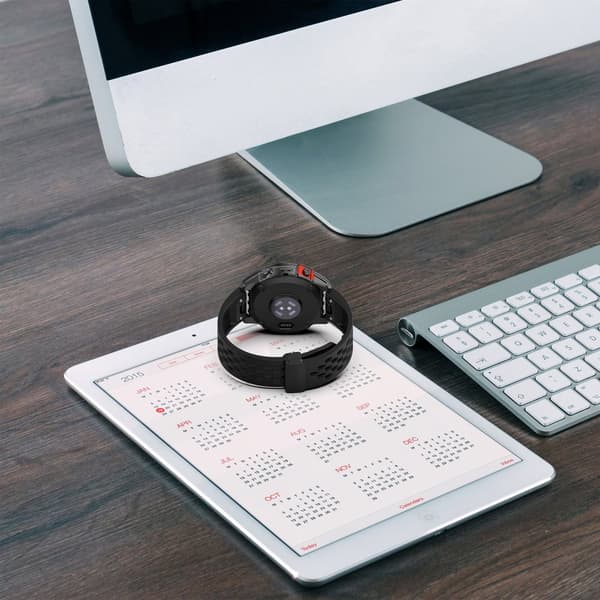 INF Garmin-kompatibel 22MM pustende silikonklokkerem - Hvit