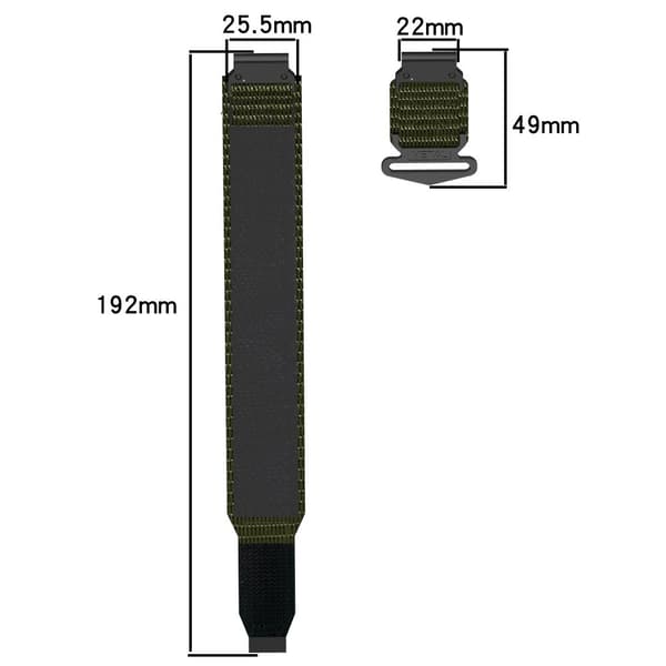 INF Garmin Nylon klokkerem for Garmin Fenix 8 0