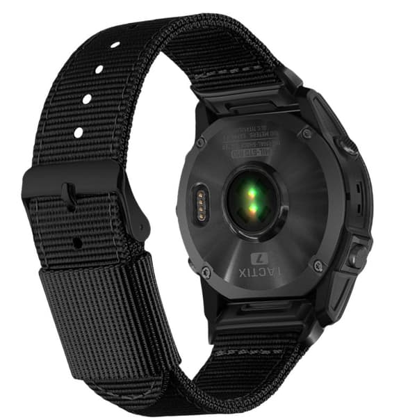 26MM Nylon Canvas hurtigutløser klokkerem for Garmin Fenix 8/7X Pro
