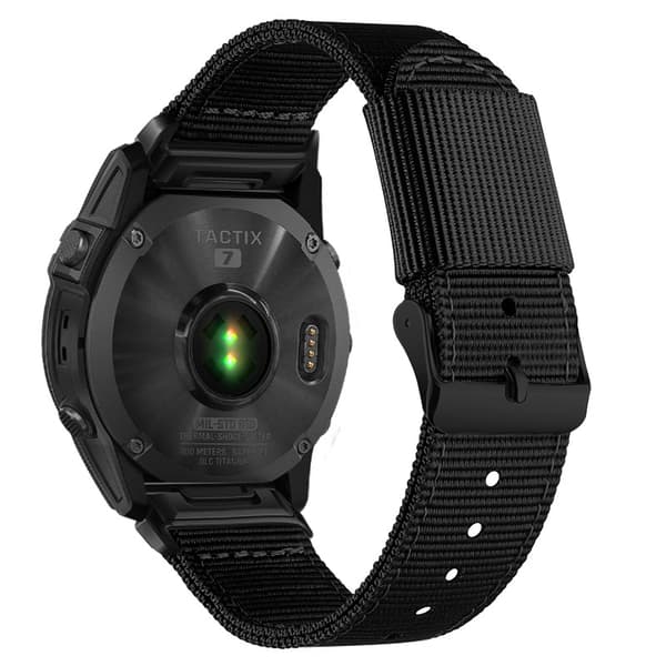 26MM Nylon Canvas hurtigutløser klokkerem for Garmin Fenix 8/7X Pro
