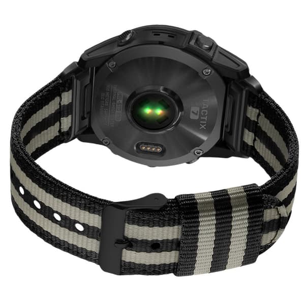 INF 22MM Nylon Canvas hurtigutløser klokkerem for Garmin Fenix 8/7X Pro