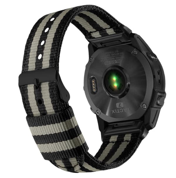INF 22MM Nylon Canvas hurtigutløser klokkerem for Garmin Fenix 8/7X Pro