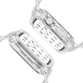 Miniatyrbillede 3 af 8: INF 10. generation Ice Tough TPU integreret rem til Apple Watch - gennemsigtig med hvid ramme, 42MM