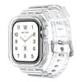 Miniatyrbillede 1 af 8: INF 10. generation Ice Tough TPU integreret rem til Apple Watch - gennemsigtig med hvid ramme, 42MM