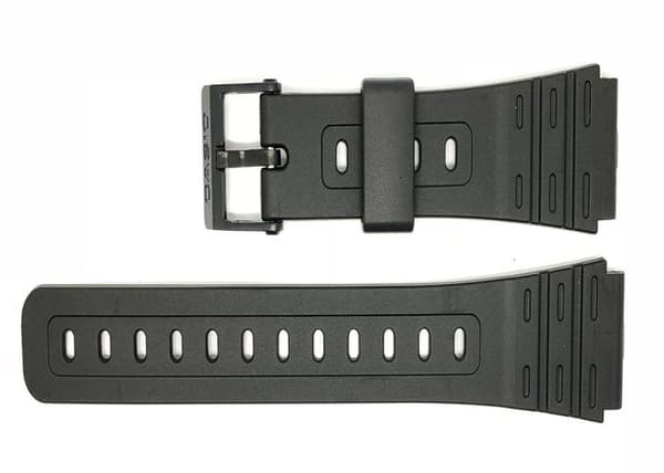Casio - CASIOSTRAP107171604816 - Äkta ersättningsklockremmar för klocka W-59-1V + andra modeller.