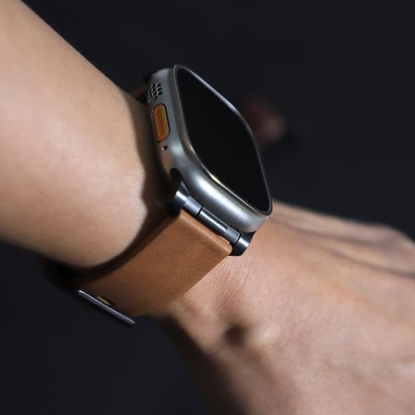 INF Horween läderarmband för Apple Watch 42/44/46/49 mm - mörkbrun