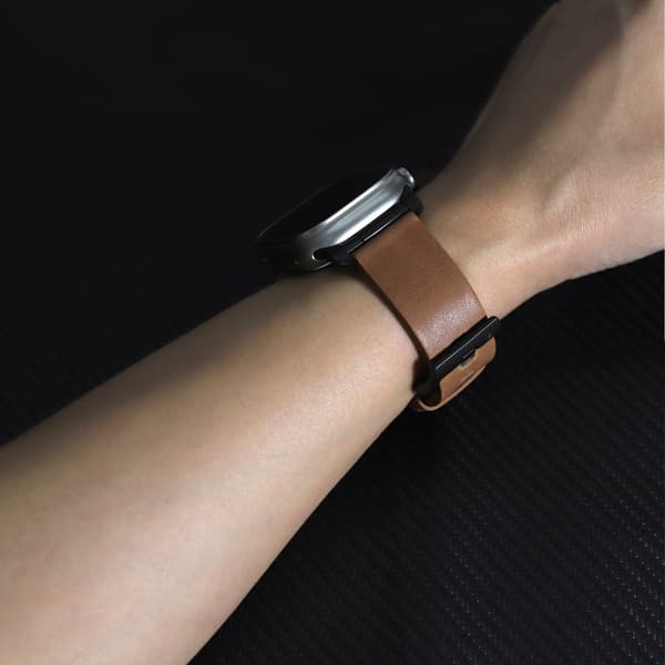 INF Horween läderarmband för Apple Watch 42/44/46/49 mm - mörkbrun