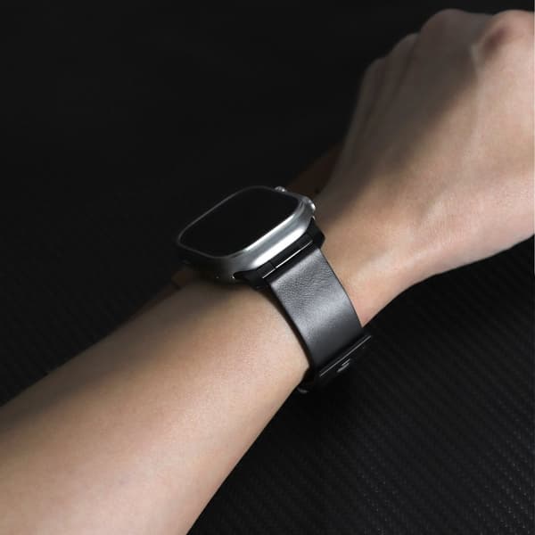 INF Horween läderarmband för Apple Watch 42/44/46/49 mm - mörkbrun
