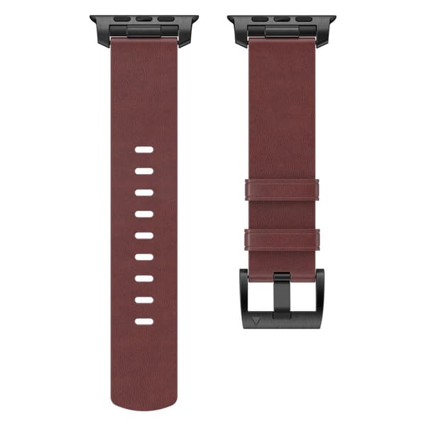 INF Horween skinnklokkerem for Apple Watch 42/44/46/49 mm - mørkebrun