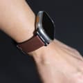 Miniatyrbilde 5 av 11: INF Horween skinnklokkerem for Apple Watch 42/44/46/49 mm - mørkebrun
