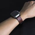 Miniatyrbilde 8 av 11: INF Horween skinnklokkerem for Apple Watch 42/44/46/49 mm - mørkebrun