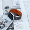 Miniatyrbild 6 av 7: INF Magnetiskt silikonarmband för Apple Watch - Svart/Orange (38/40/41mm)