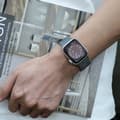 Miniatyrbild 7 av 7: INF Magnetiskt silikonarmband för Apple Watch - Svart/Orange (38/40/41mm)