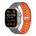 Miniatyrbild 1 av 7: INF Magnetiskt silikonarmband för Apple Watch - Svart/Orange (38/40/41mm)