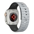 Miniatyrbild 2 av 7: INF Magnetiskt silikonarmband för Apple Watch - Svart/Orange (38/40/41mm)
