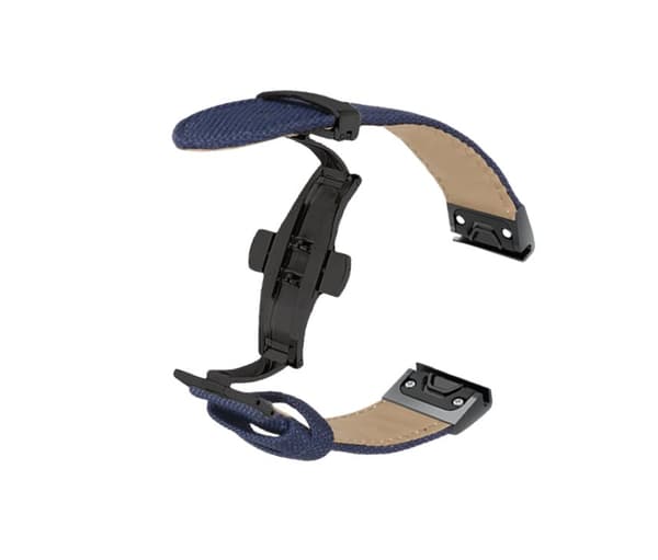 INF Garmin Fenix 5S/6/7X/3HR Canvas Armband - Snabbkoppling