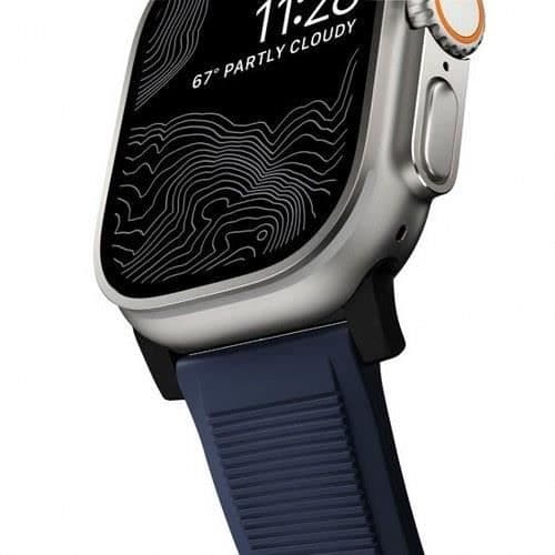 Armband för Apple Watch - NOMAD - Svart - Fluorelastomer - Slitstark - Unisex