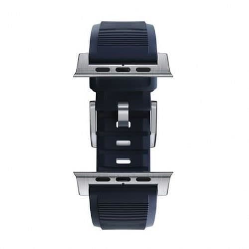 Armband - NOMAD - Apple Watch 6-9-SE-Ultra-Ultra 2 - Silver - Fluorelastomer gummi - Unisex