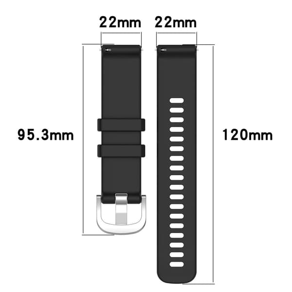 INF Silikonklokkerem til Huawei Watch GT5 - Hvit - 22mm