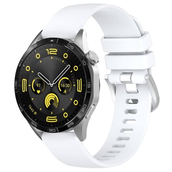 INF Silikonklokkerem til Huawei Watch GT5 - Hvit - 22mm