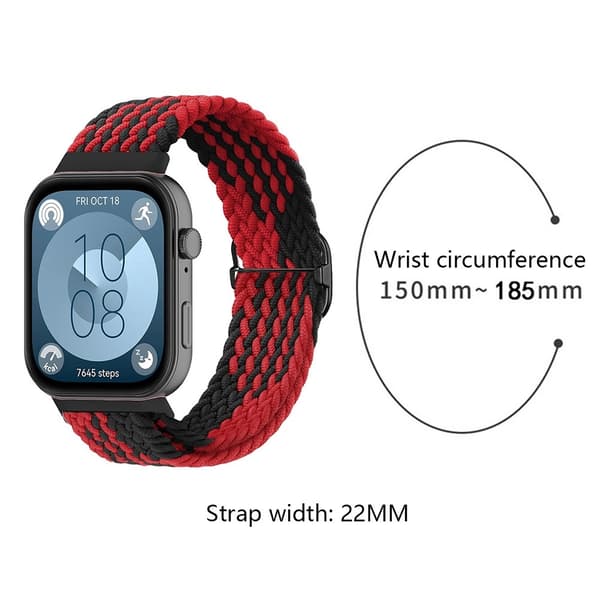 SKALO Flätat tygarmband Huawei Watch Fit 3