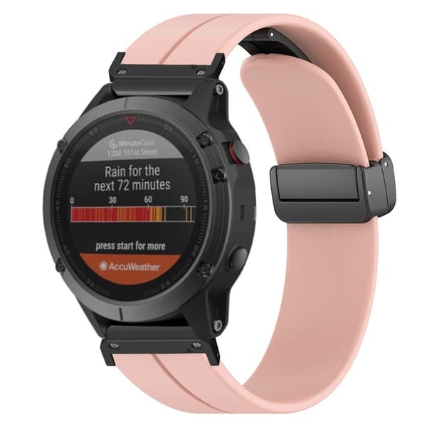 SKALO Silikoniranneke metallisolki Garmin Fenix 8 51mm