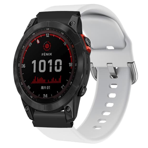 SKALO Garmin Fenix 8 43mm Silikonearmbånd Formtilpasset