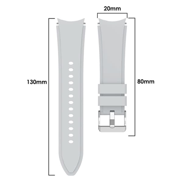 SKALO Samsung Watch 7 40mm/44mm Silikoniranneke Muotoiltu
