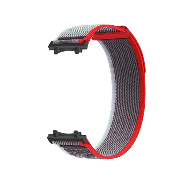 INF Rød-grå nylon urrem til Amazfit T-rex 3