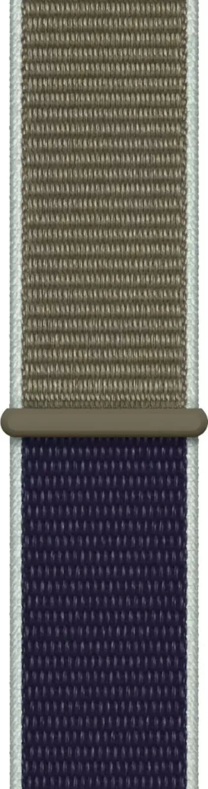 Äkta Apple klockarmband Sport Loop Nylon Silikon 44MM för iWatch Khaki