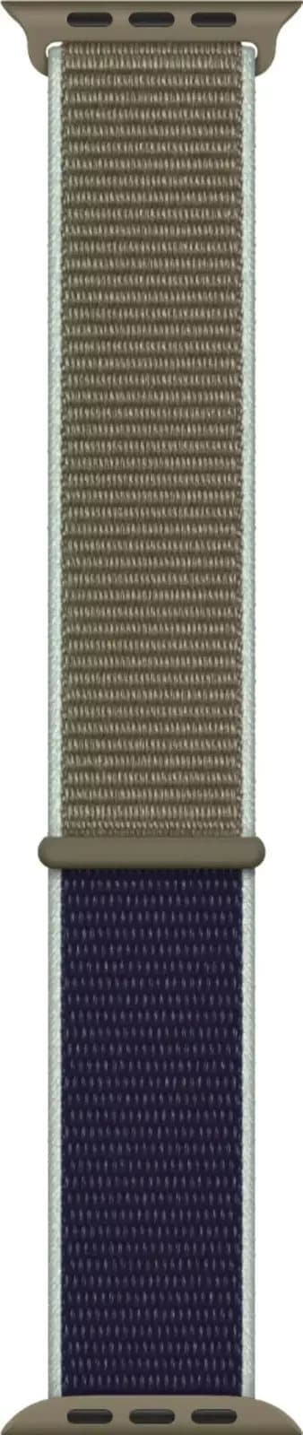 Äkta Apple klockarmband Sport Loop Nylon Silikon 44MM för iWatch Khaki