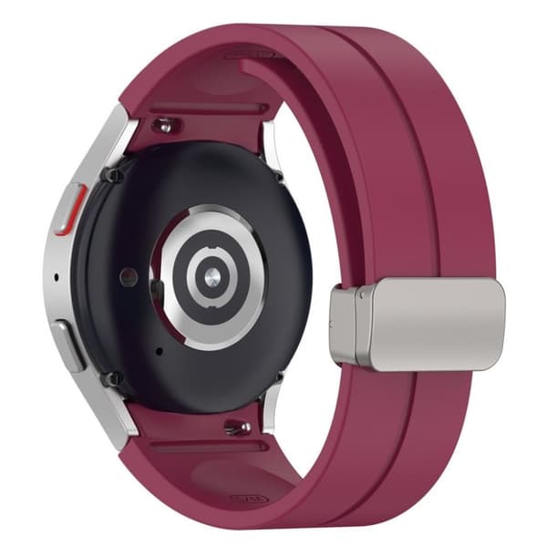 Samsung Galaxy Watch7 40mm Armband i Silikon - Vinröd