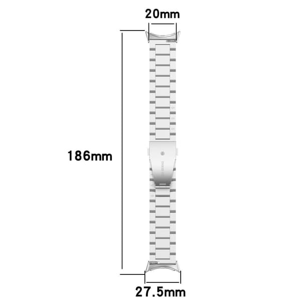 INF Google Pixel Watch 2,3 mm rem i rustfrit stål
