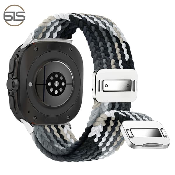 INF Samsung Watch 7 Ultra Elastic Woven Nylon Armband Grå